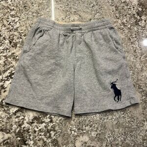 Vintage Polo Ralph Lauren Gray Heather Lounge Sleep Shorts Big Pony Size Small